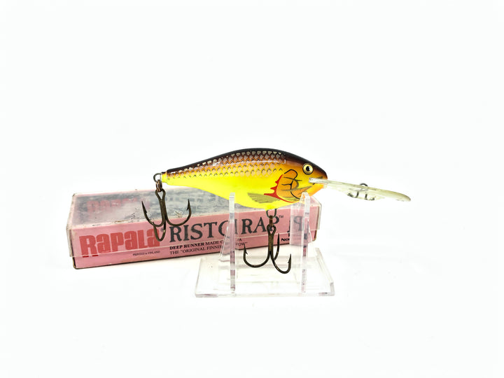Rapala Risto Rap RR-7 CTB Chartreuse Brown Color with Box