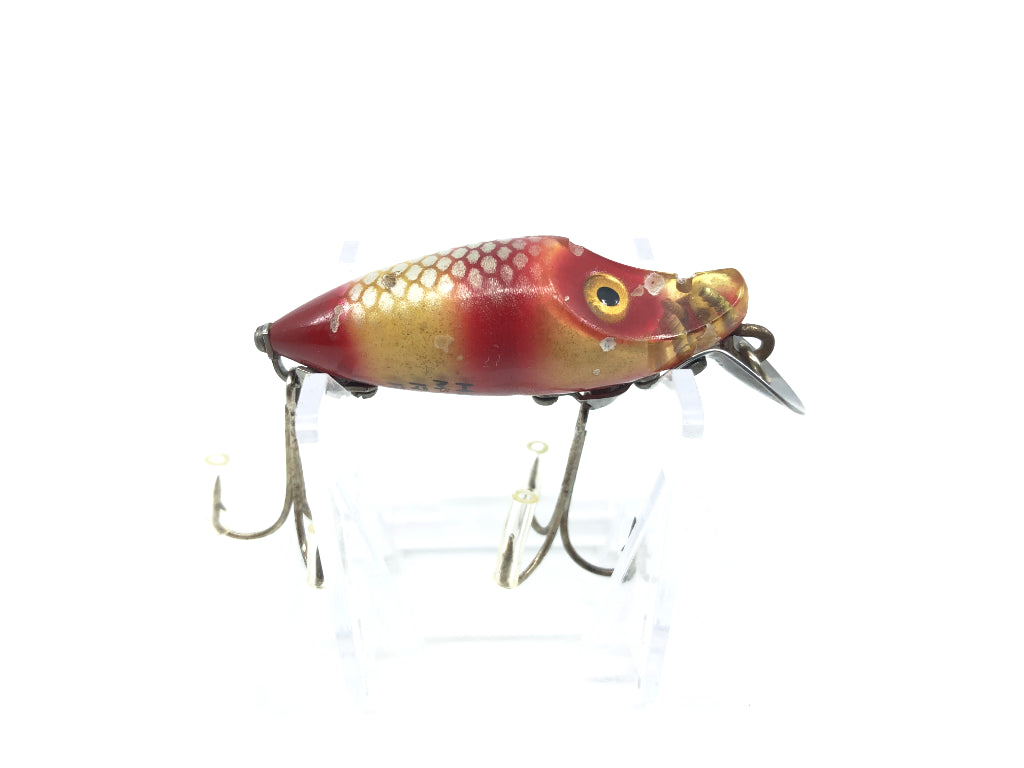 Heddon River Runt Midget Digit Fish Flash 9010FF-GR Gold Reflector Red Scale