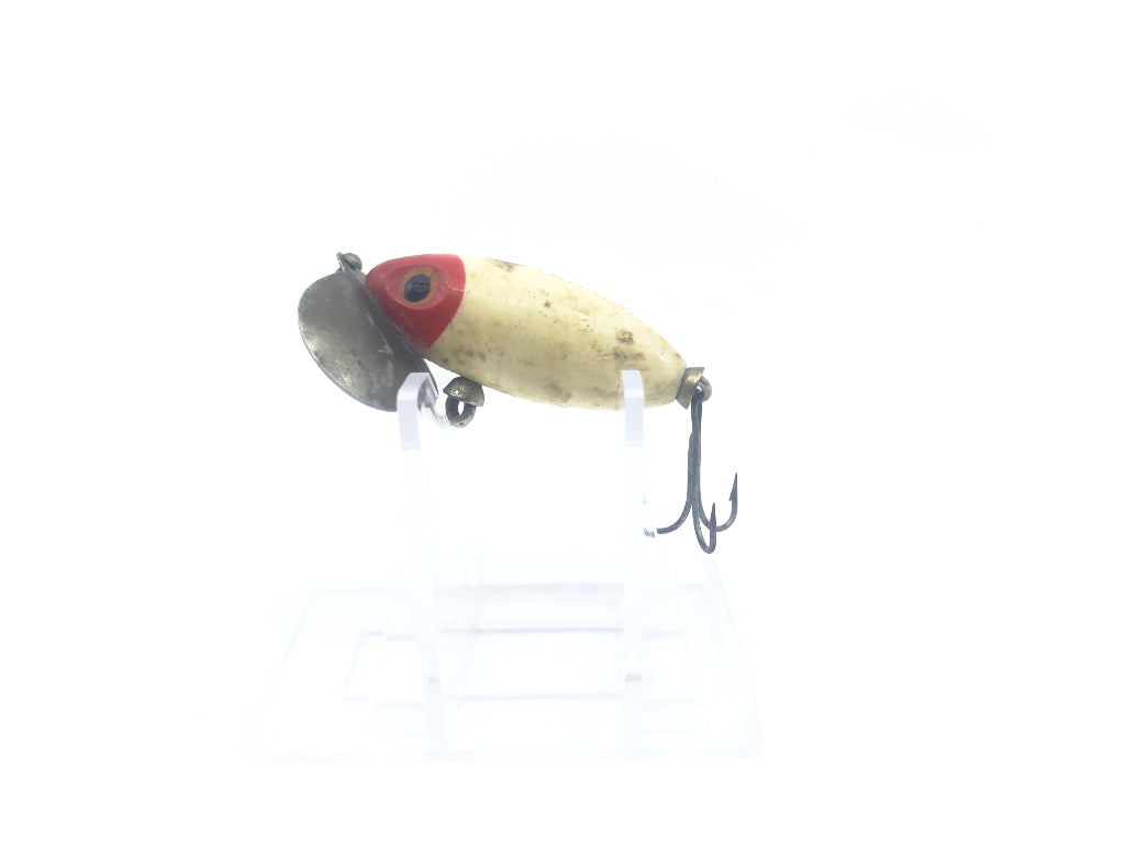 Arbogast Jitterbug Mini Red and White Color Warrior Missing Front Hook