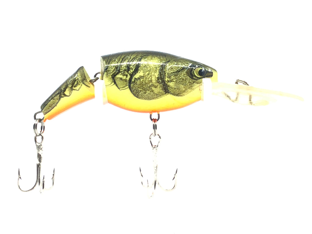 Vieux Leurre De Pêche Bomber Model A 6A, Couleur Crawdad Marron, 2 1/8 Pouces, Crankbait Vintage