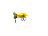 Creek Chub 9900 Cray-Z-Fish in Yellow Black Color