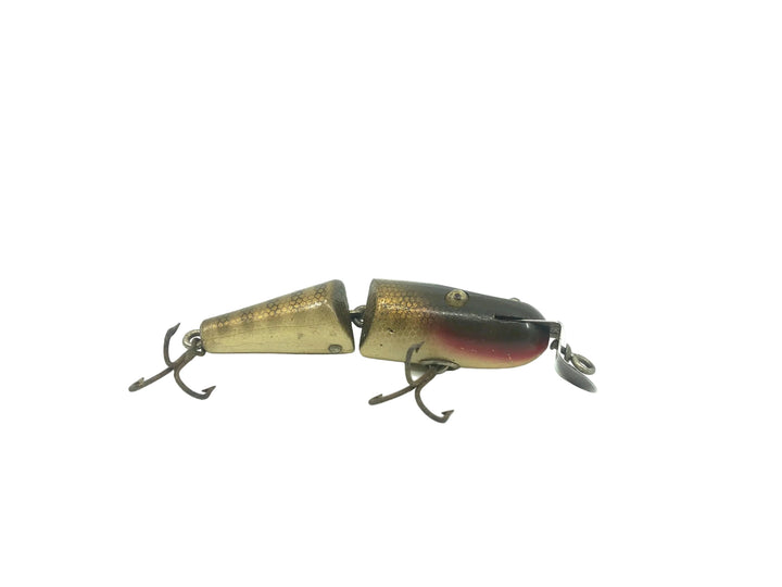 Creek Chub 2700 Baby Jointed Pikie Minnow in Pikie Color Wooden Lure Glass Eyes
