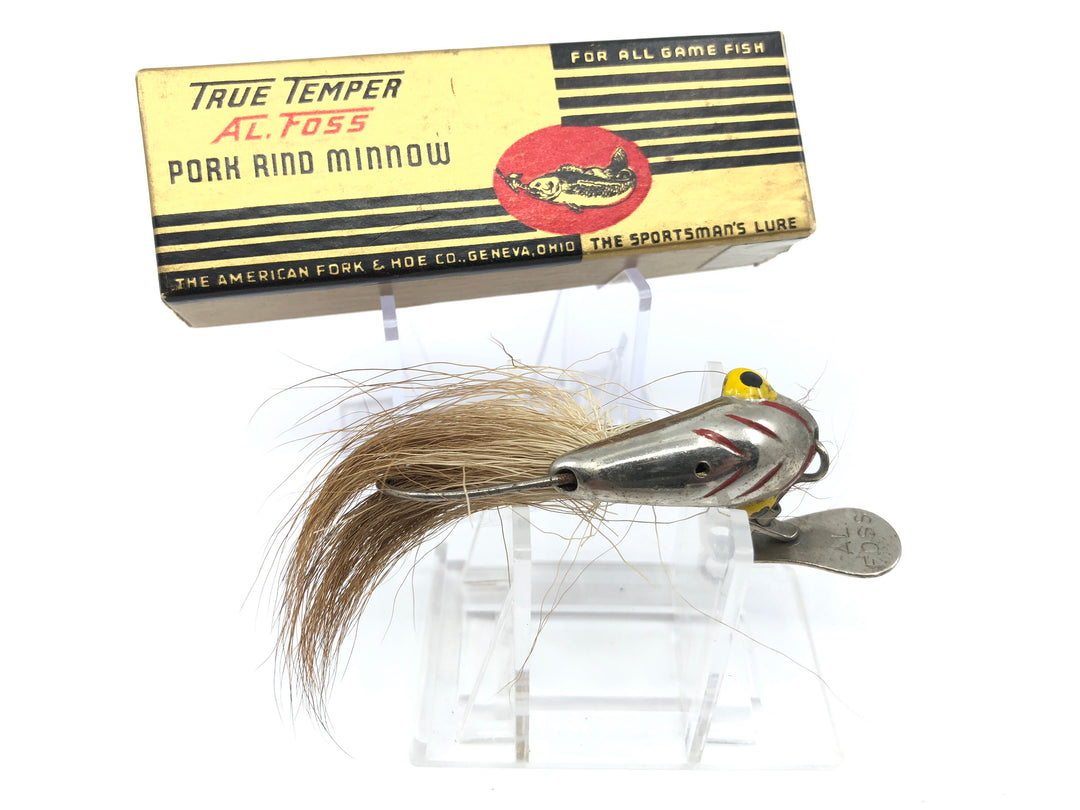 Al Foss True Temper Pork Rind Minnow with Box