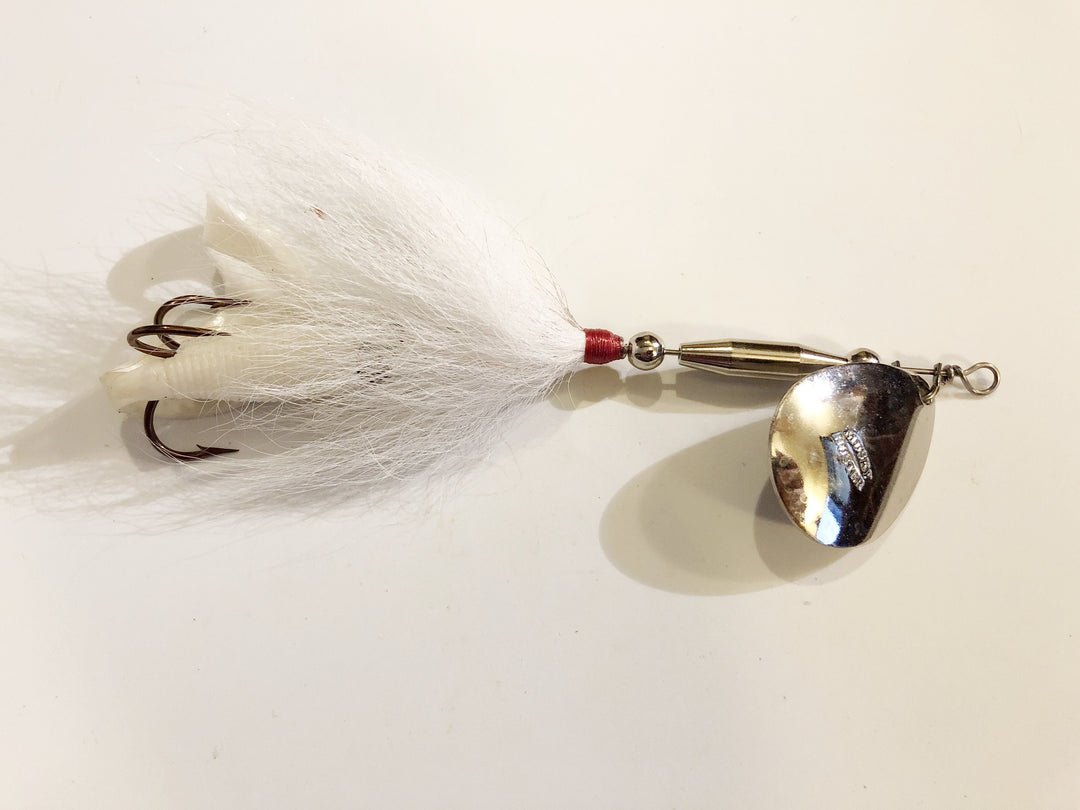 Musky Buster Bucktail White Spinner Like New
