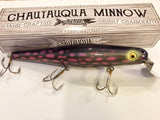 Chautauqua 8" Minnow Musky Lure Custom Order Color "Blackberry"