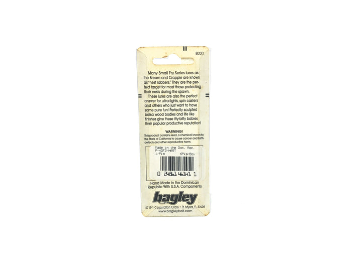 Bagley Small Fry Shad 4DF2-H96T Hot Tiger Color, New on Card