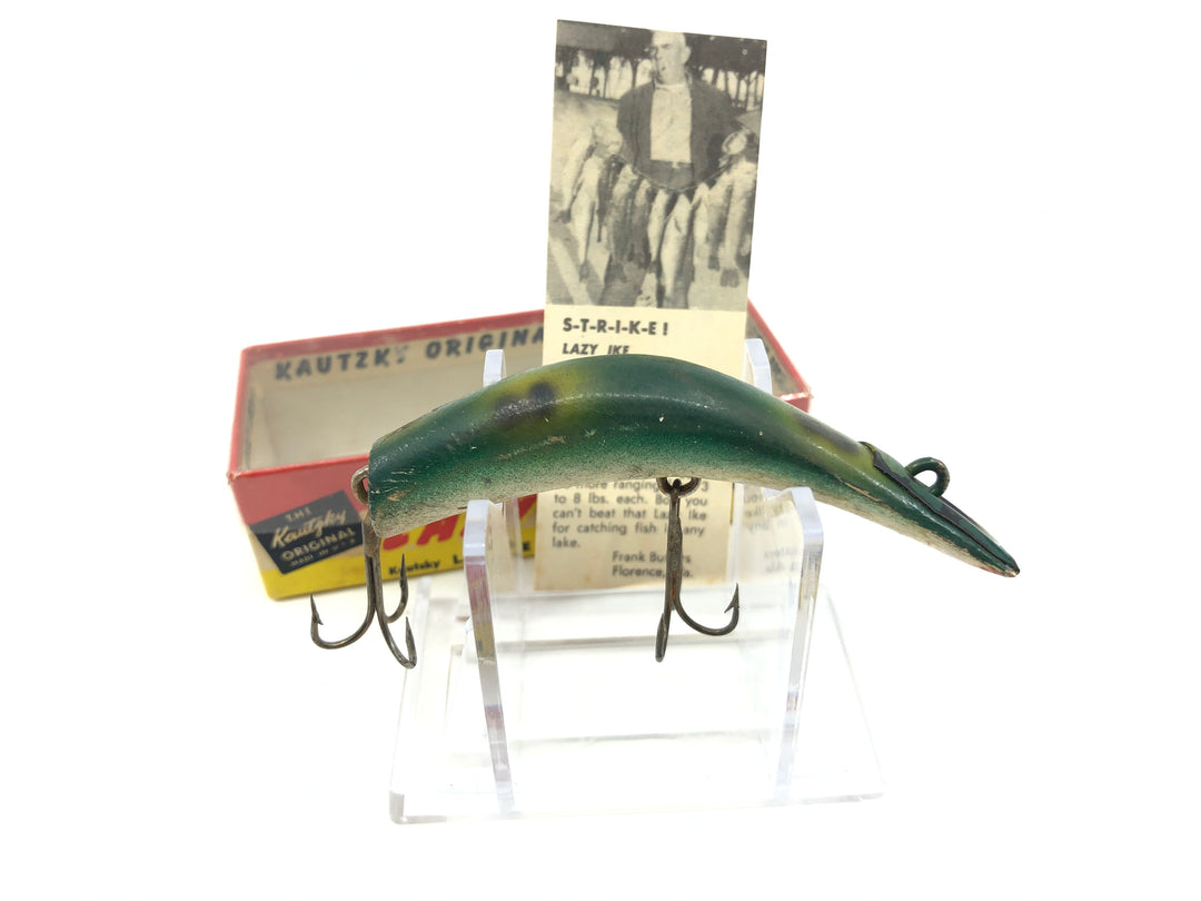 Kautzky Wooden Lazy Ike KL-36 Frog Color with Box