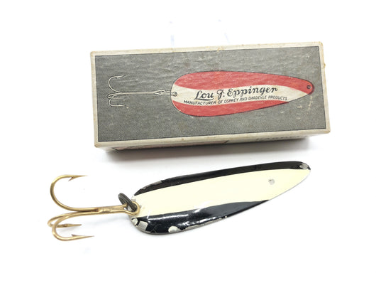 Appât Cuillère Vintage Eppinger Dardevle Rouge/blanc NOS Avec Emballage D'origine