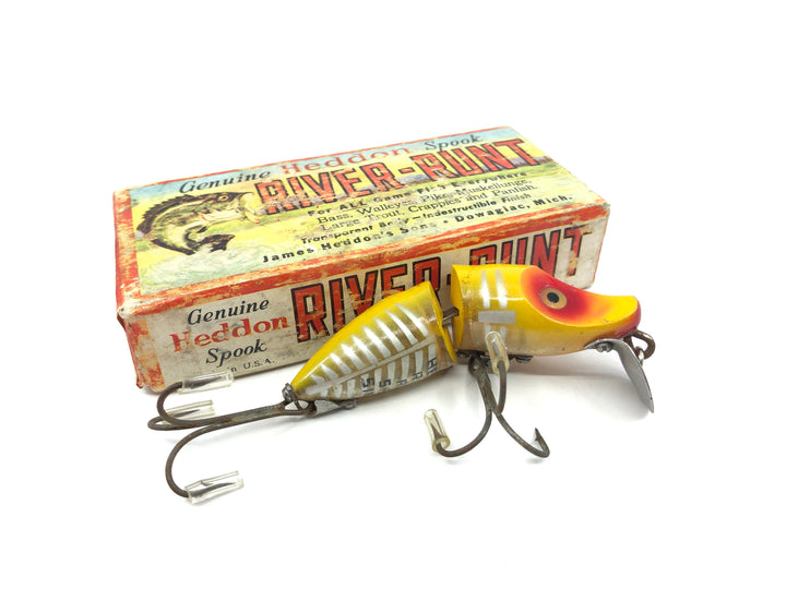 Heddon Jointed River Runt 9330 XRY Yellow Shore Minnow Color with Box