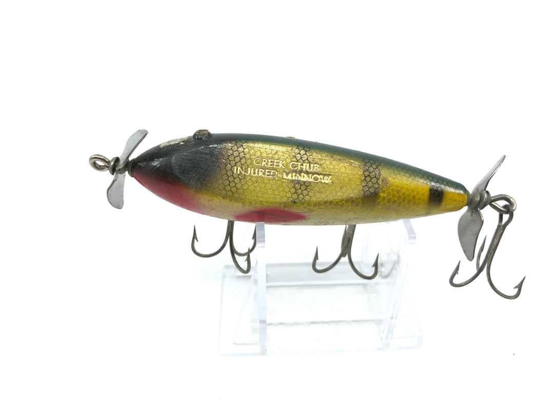 Creek Chub 1500 Injured Minnow in Perch Color 1501 Lure Tack Eyes
