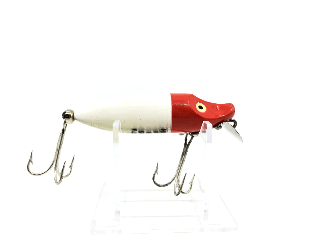 Heddon River Runt Spook Floater Red Head White Body Color