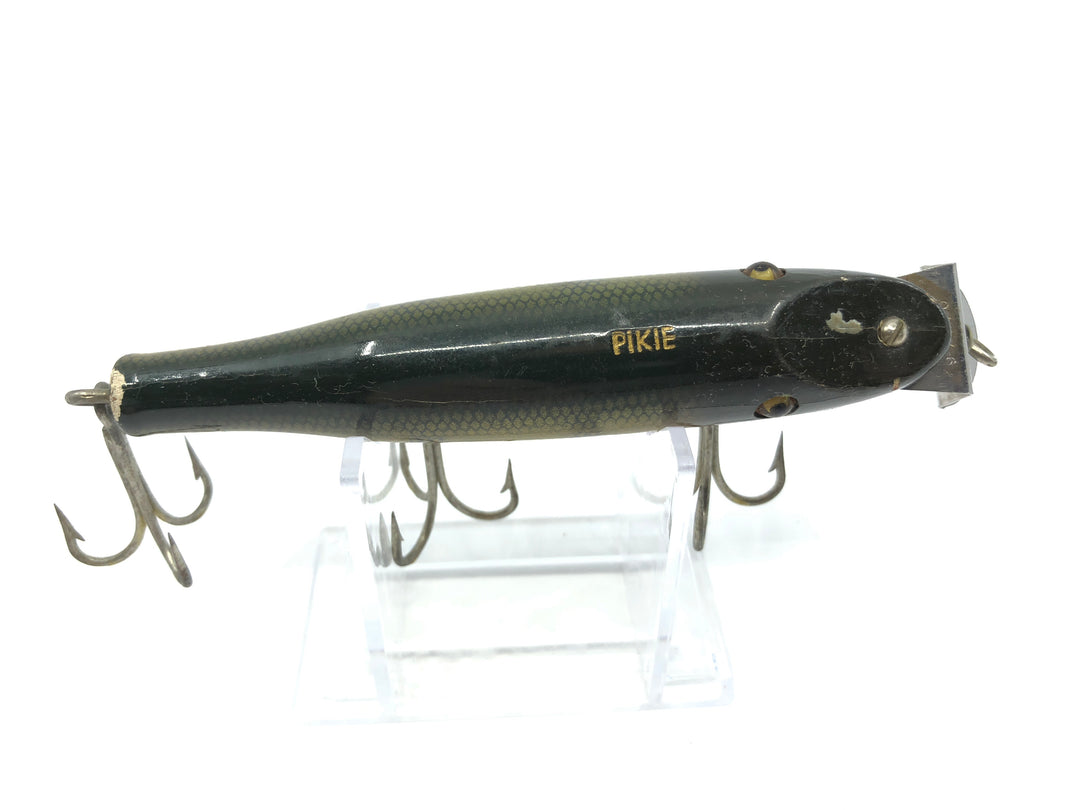 Creek Chub 700 Famous Pikie Minnow in Perch Color 701 Wooden Lure Glass Eyes