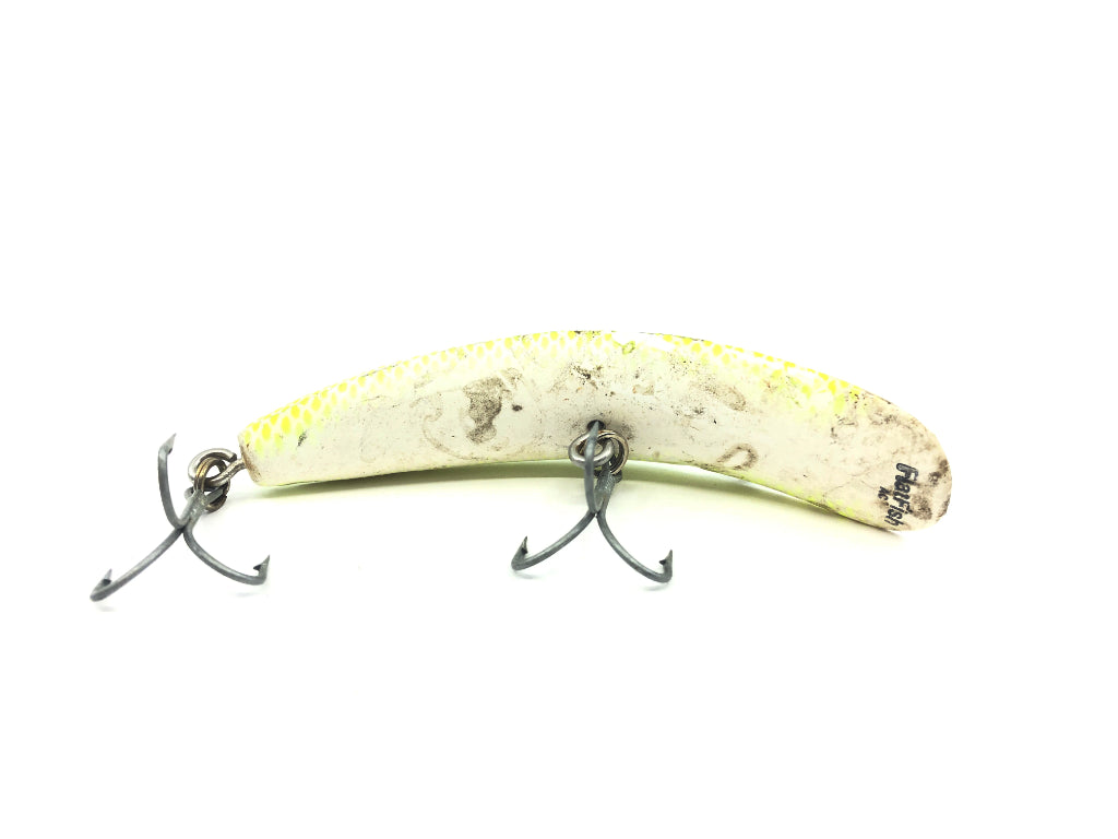 Helin Flatfish M2 White/Chartreuse Scale
