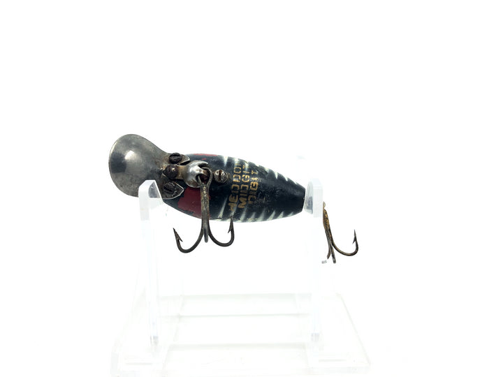 Heddon Midgit Digit River Runt Spook 9020 XBW Black Shore Minnow Color Factory Repaint