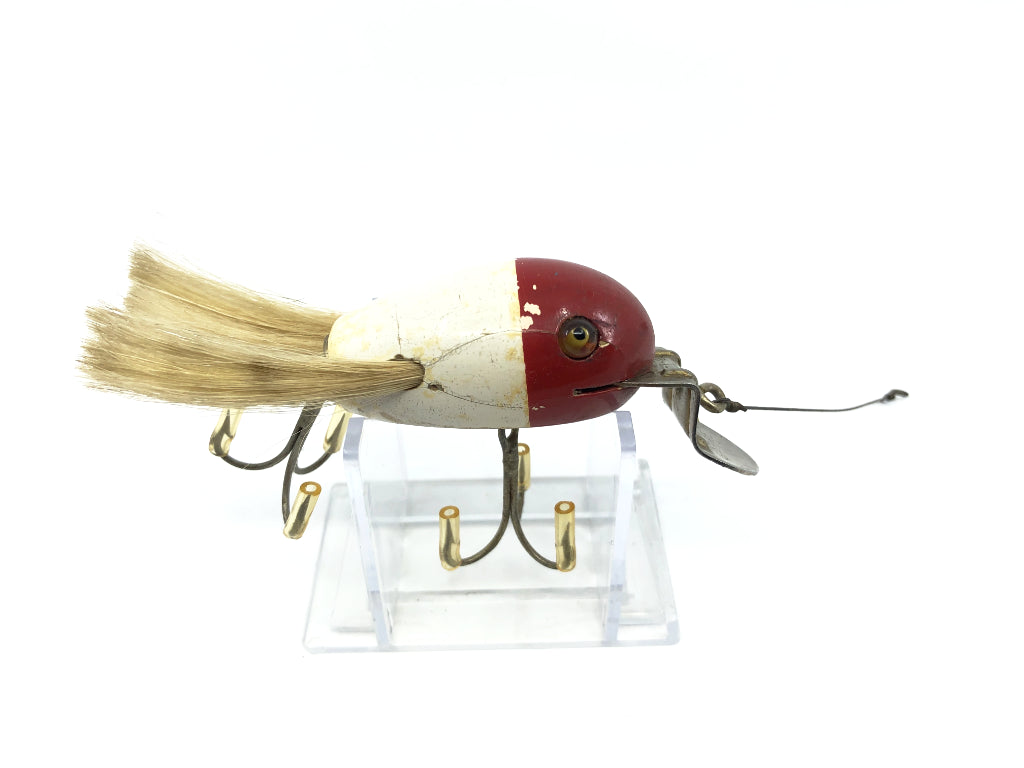 Creek Chub Dingbat Red and White Color Glass Eyes