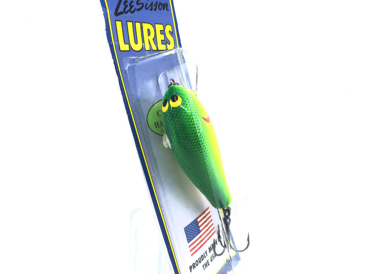 Lee Sisson Lure BS3 Square Bill Crank Color #16 Chartreuse Shad New on Card