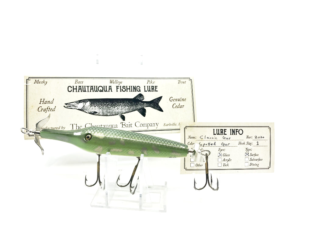 Chautauqua Custom Classic Topwater Gar in Spotted Gar 2020 Color