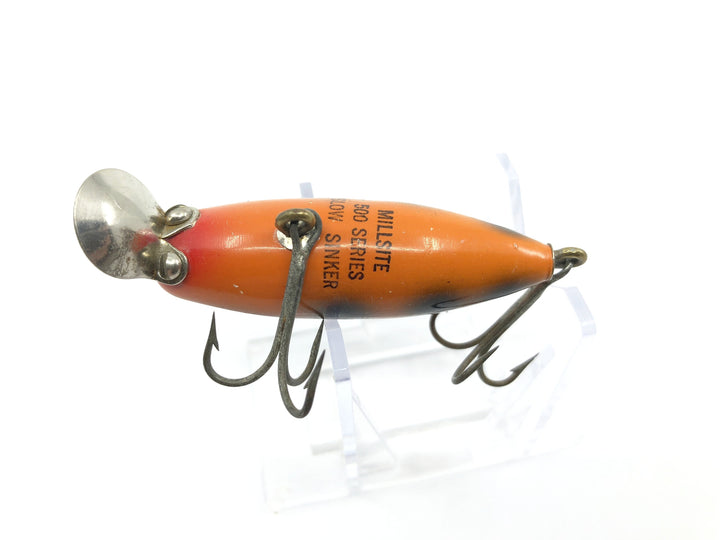 Millsite 500 Series Slow Sinker River Runt in Orange and Black Color