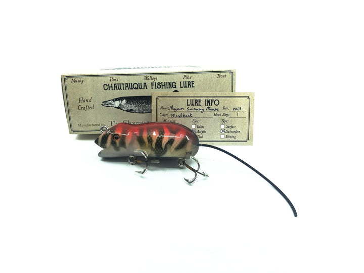 Chautauqua Magnum Swimming Mouse in Bloodback Color