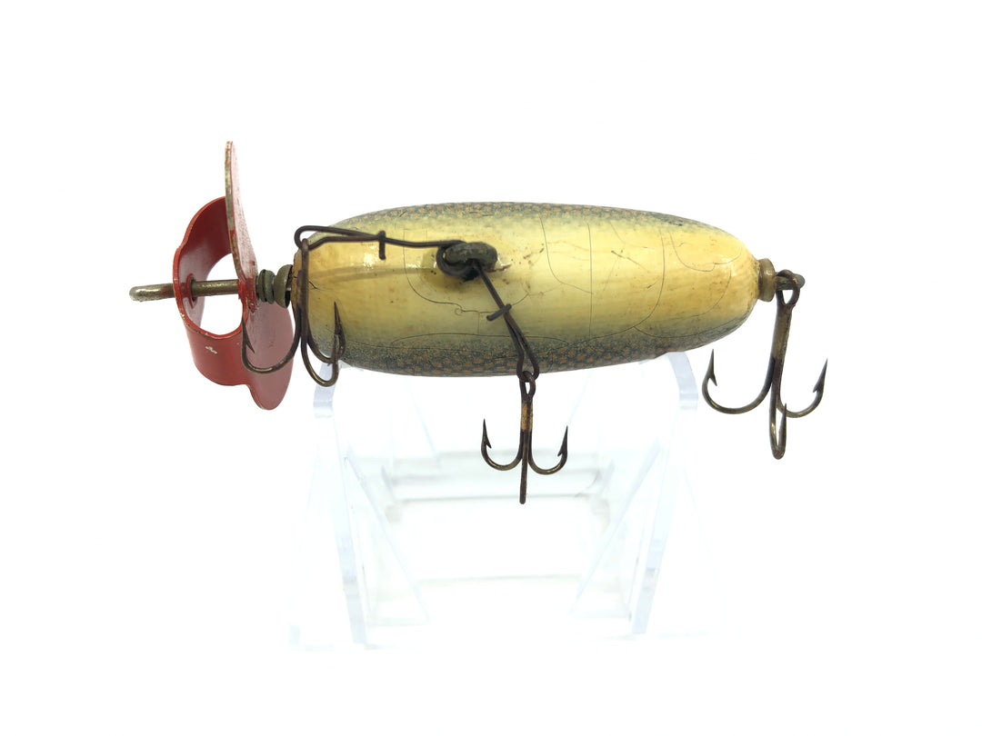 Helin Fishcake #9 Black Scale Wooden Lure