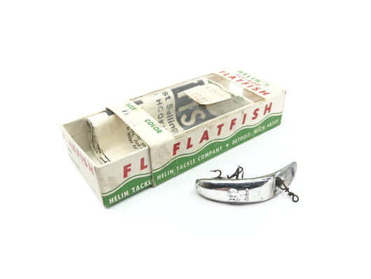 Vintage Helin Flatfish F5 SPL Silver Plated Color with Box and Paperwork