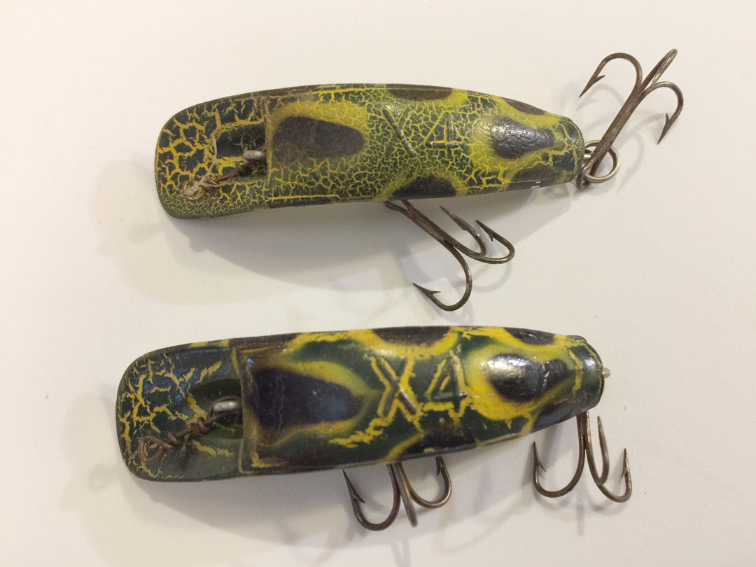 Helin Flatfish X4 in Frog Pattern Two Lures