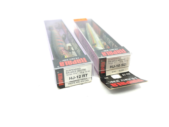 Rapala Husky Jerks HJ-12 RT and HJ-10 SD New in Box Lot of Two