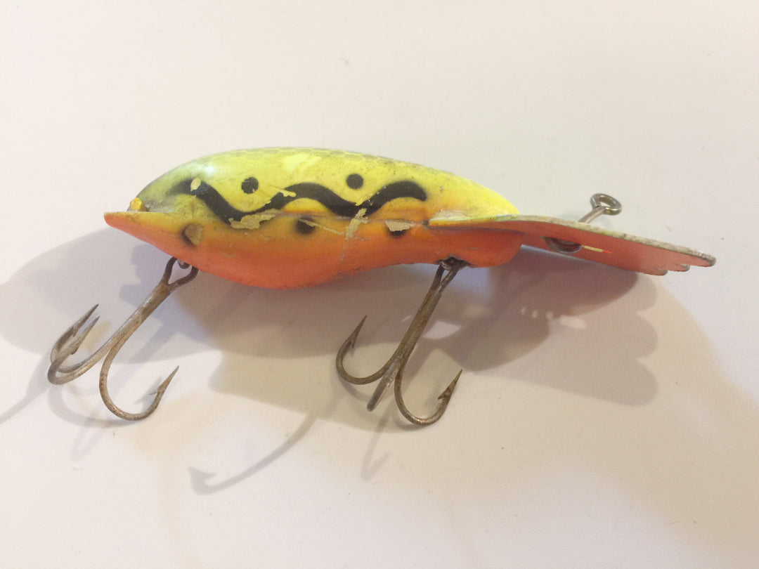 Fred Arbogast Mud Bug Yellow Green Scale Orange