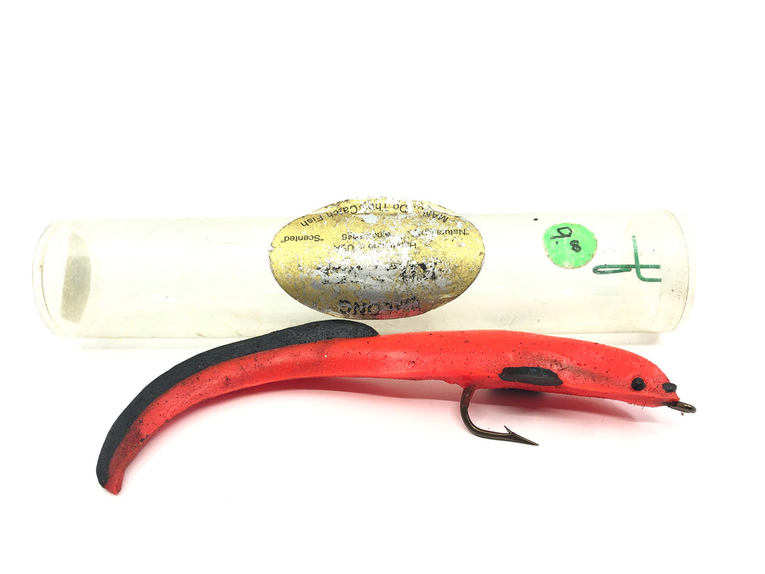 Delong Kilr Eel Musky Bait Orange and Black with Package