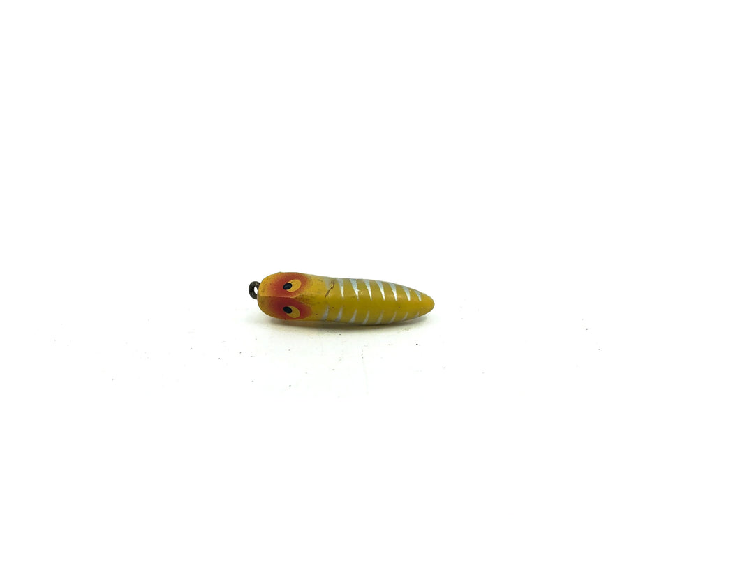 Heddon River Runt Runtie Spook Fly Rod Vintage Lure in XRY Yellow Shore Minnow Color