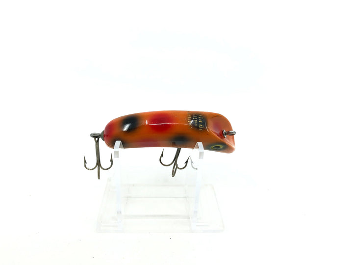 Vintage South Bend Super Snooper Orange with Black Spots Color