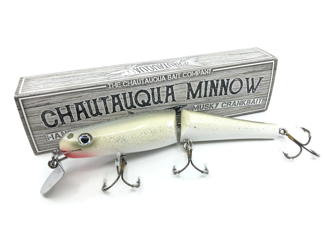 Jointed Chautauqua 8" Minnow Musky Lure Special Order Color "Silver Flash"