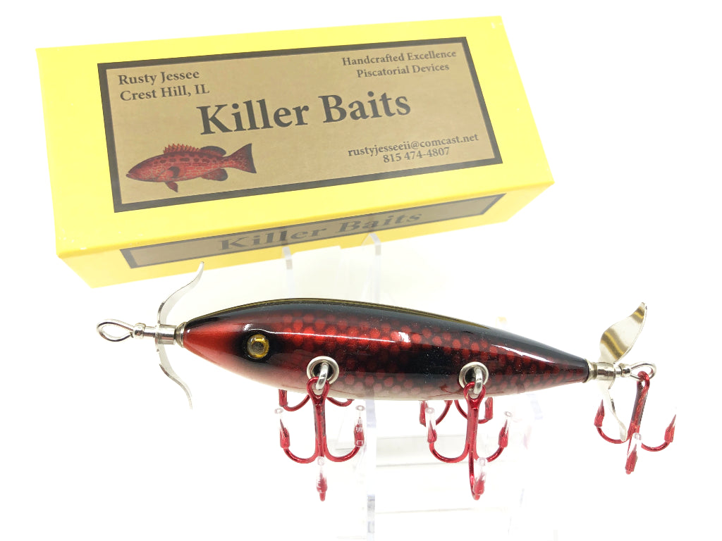 Rusty Jessee Killer Baits Model 150 Minnow in Candy Apple Scale Color 2019