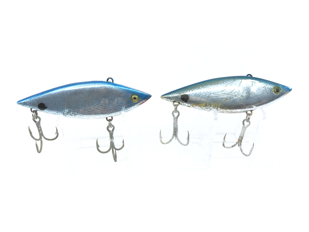 Cordell Spot Lure Color 2256 Chrome Sides Blue Back Lures Lot of Two