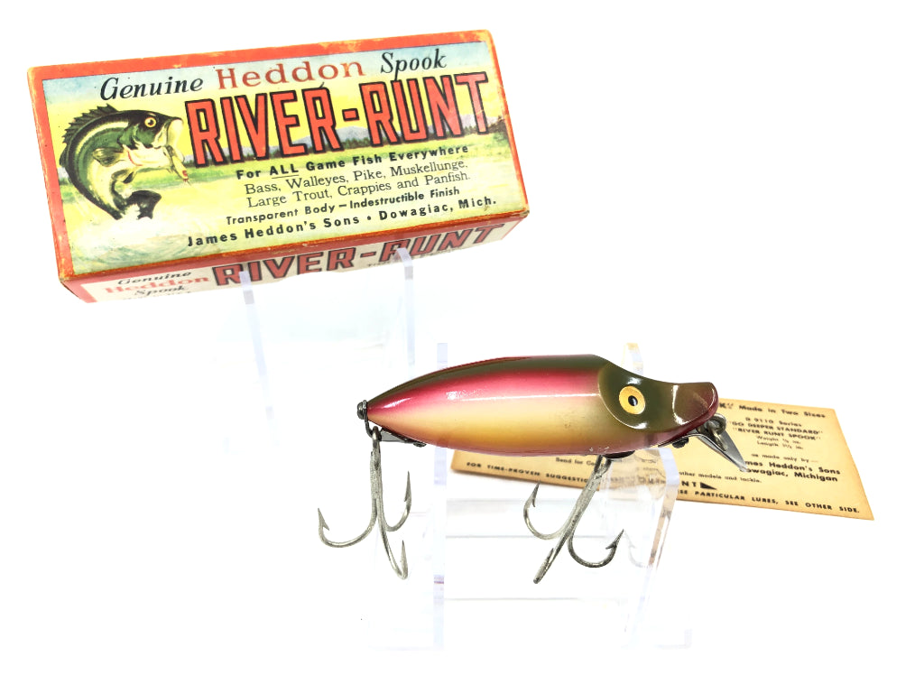 Heddon River Runt Spook Sinker 9110 RB Rainbow Color with Box