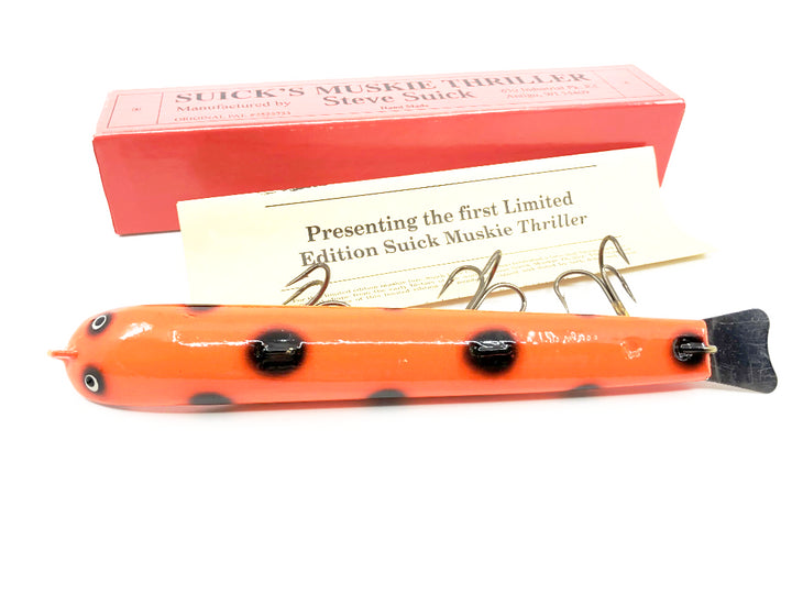 Suick Muskie Thriller Special Edition New in Box Orange Black Color