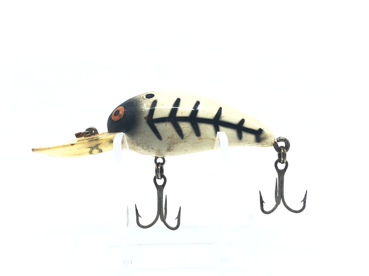 Bomber Model A White Black Ribs