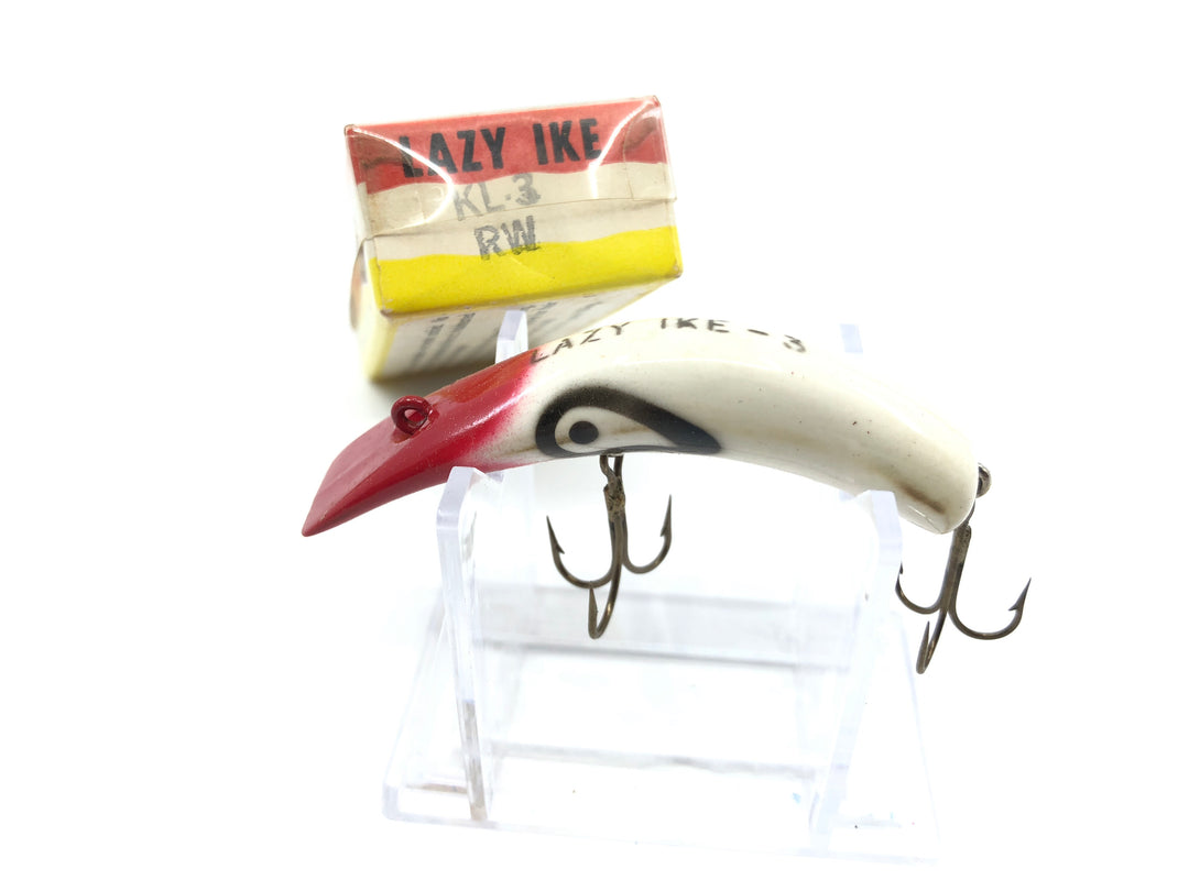 Lazy Ike KL-3 RW Red White Color Lure with Box