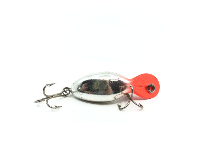 Heddon Clatter Tad Red and Silver Chrome.