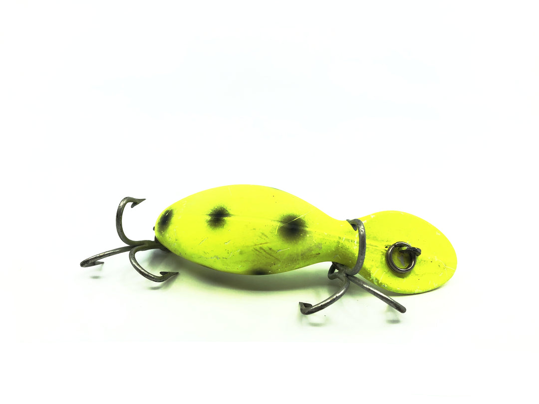 Heddon Magnum Tadpolly YFBS Yellow Fluorescent Black Dots Color