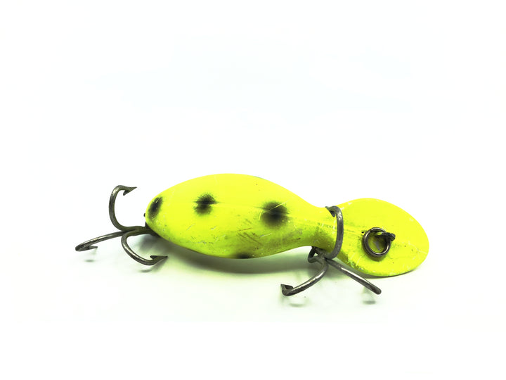 Heddon Magnum Tadpolly YFBS Yellow Fluorescent Black Dots Color