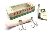 Helin Flatfish X5 WR White Red Color New in Box Vintage Lure