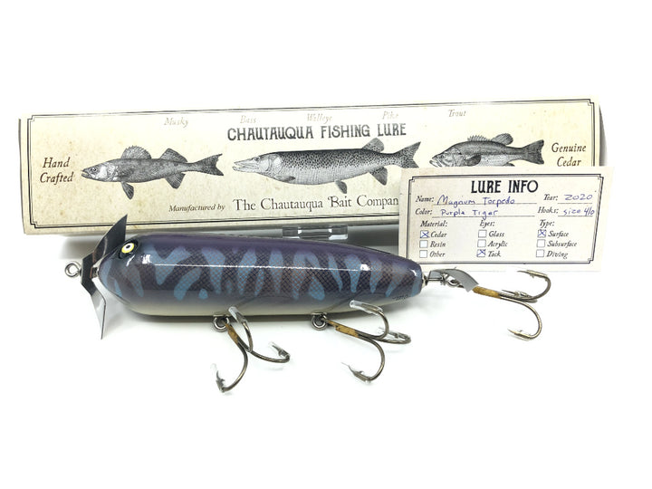 Chautauqua 6" Magnum Torpedo in Purple Tiger 2020 Color
