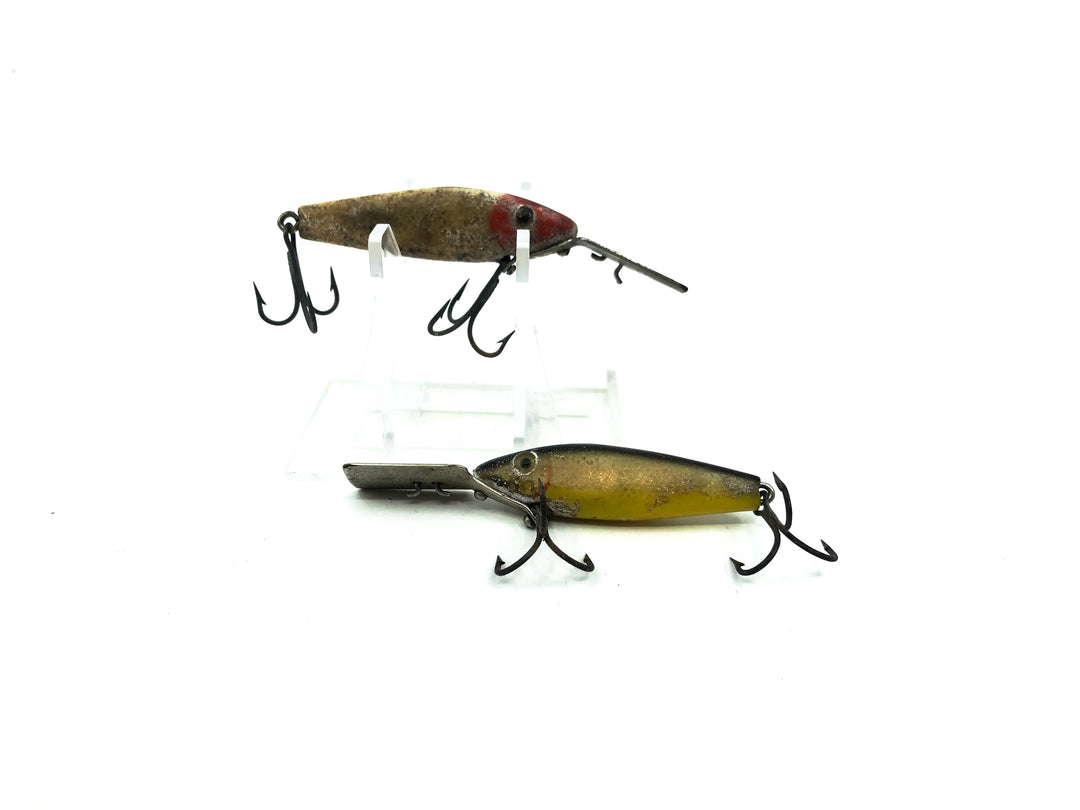L & S 2M Mirrolure Sinker Combo, Red/White and Silver Relfector/Black Back Color