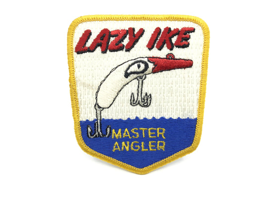 Vintage Lazy Ike Master Angler Patch