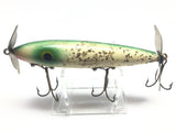 Wooden Torpedo Type Bait Green Silver Flash Color
