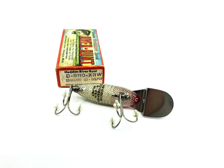 Heddon River Runt D9110-XRW White Shore Minnow Color, with Box