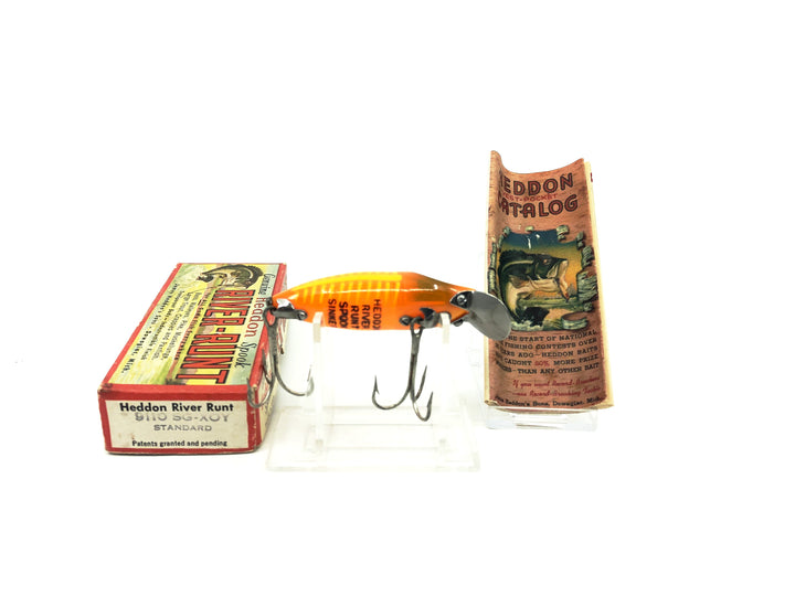 Heddon River Runt Spook Sinker 9110 SG-XOY Spook Glow Orange Silver Shore Color with Box
