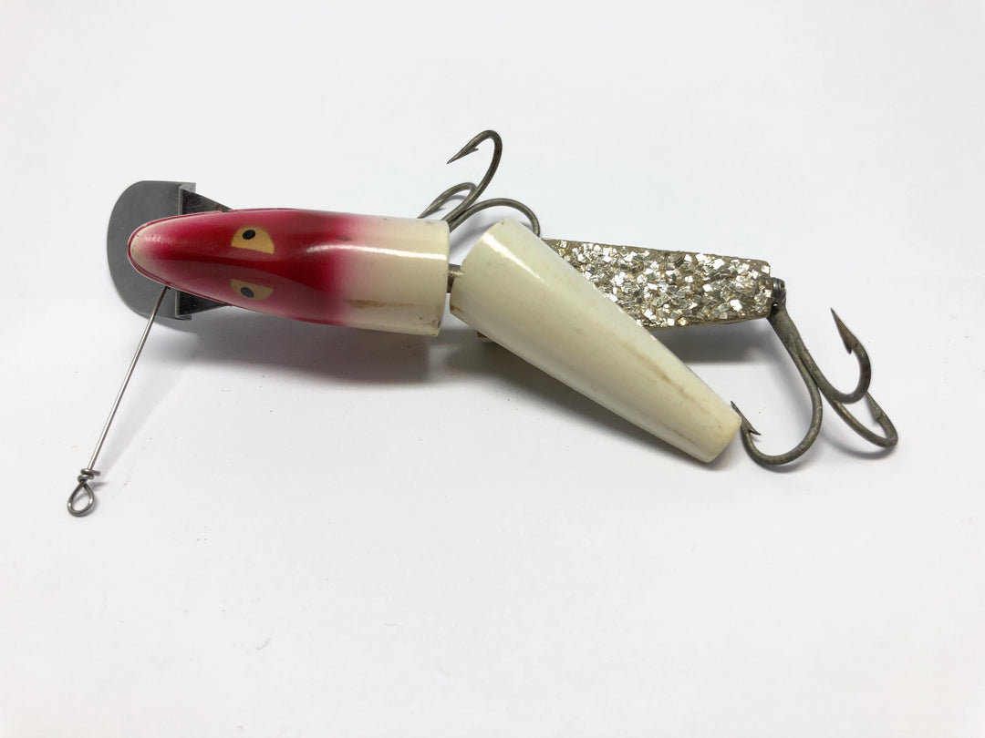 Heddon Scissor Tail Lure in Red and White Color