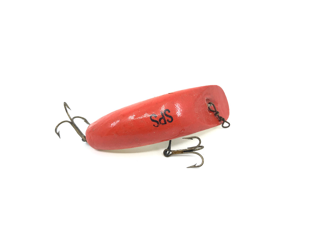 Helin Flatfish SPS Vintage Wooden Flatfish RW Red White Color